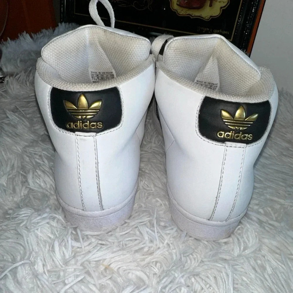 Rare Size 4.5Adidas Pro Model OG White/Black/Gold - Picture 3 of 8